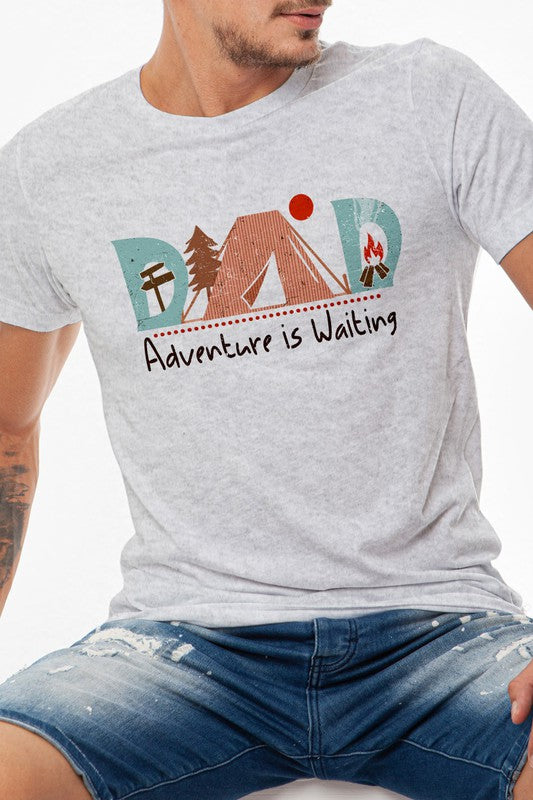 Dad Adventure is Waiting Graphic Tee