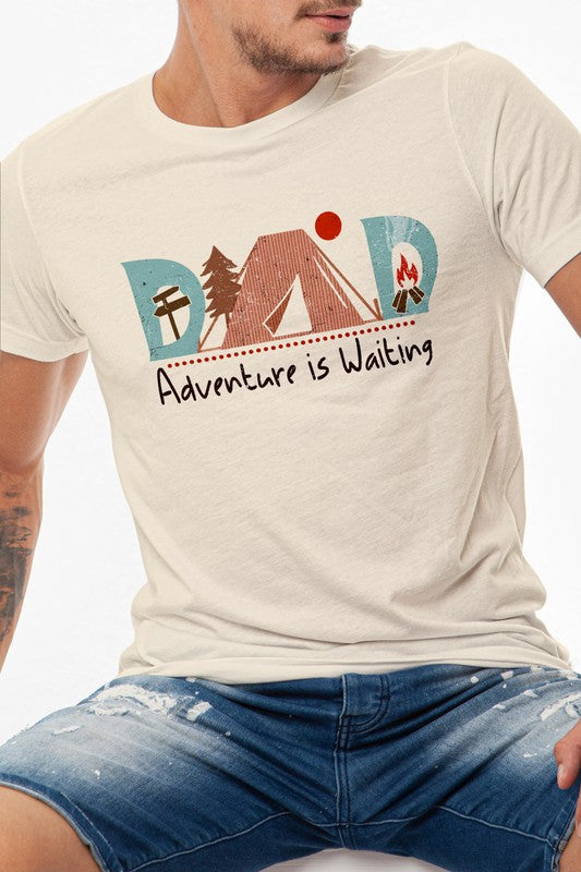 Dad Adventure is Waiting Graphic Tee