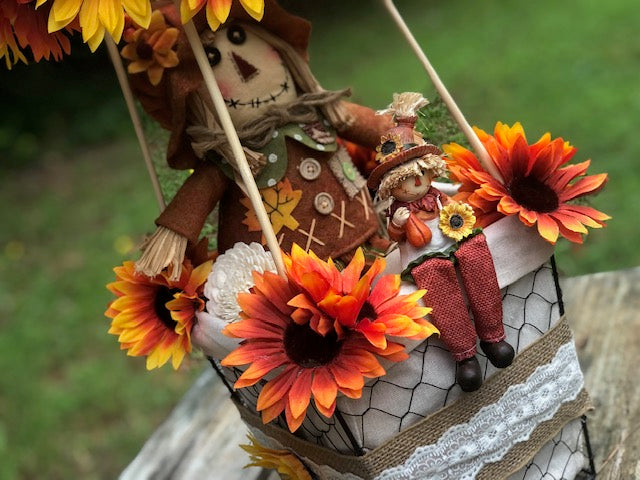 Fall Scarecrow Basket