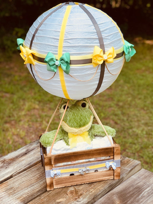 Froggy Baby Balloon Basket