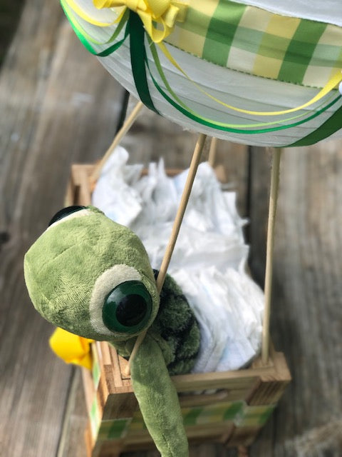 Totally Cool Dude Turtle Baby Balloon Basket
