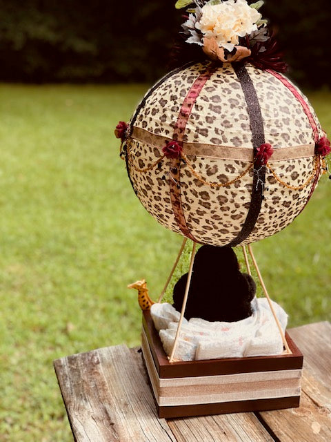 African Safari Baby Balloon Basket