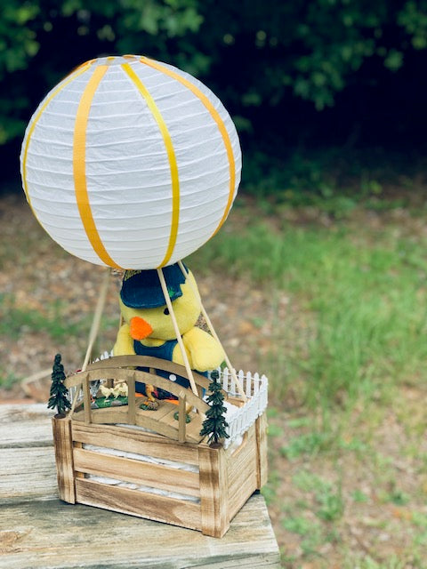 Chicken Fence Baby Balloon Basket