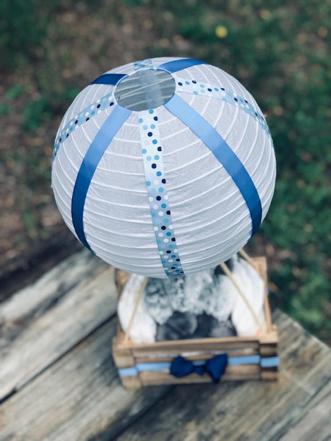 Simply Blue Baby Balloon Basket